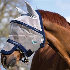 Fly Mask Rambo Plus Silver-Blue