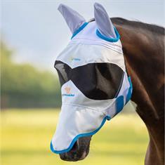 Fly Mask Shires Ultra Pro with Nose and Ears White