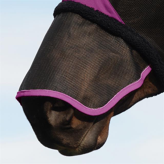 Fly Mask WeatherBeeta ComFiTec Durable With Nose Black-Purple