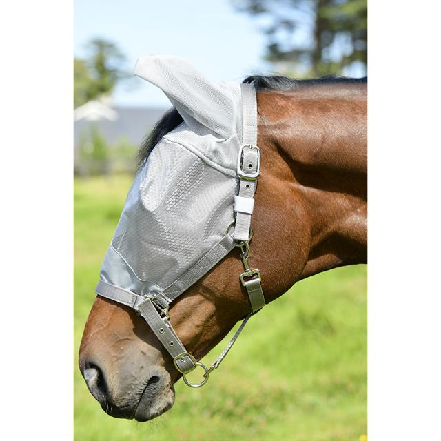 Fly Mask WeatherBeeta ComFiTec Hexi Dual Shield Silver