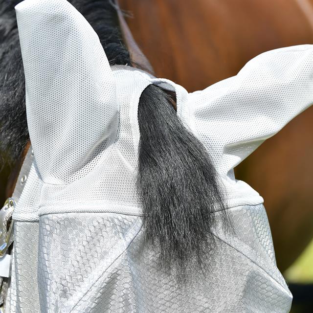 Fly Mask WeatherBeeta ComFiTec Hexi Dual Shield Silver