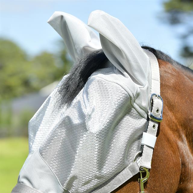 Fly Mask WeatherBeeta ComFiTec Hexi Dual Shield Silver