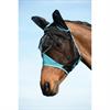 Fly Mask WeatherBeeta ComFiTec With Ears Black-Turquoise