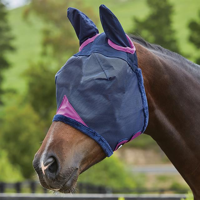 Fly Mask WeatherBeeta ComFiTec With Ears Dark Blue-Purple