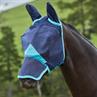 Fly Mask Weatherbeetra Fine Ears & Nose Dark Blue-Turquoise