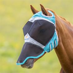 Fly Mask with Nose without Ears Grey