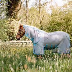 Fly Rug Horseware Ameco Bug Buster Silver-Blue
