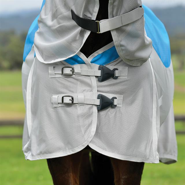 Fly Rug WeatherBeeta ComFiTec Dual Shield With Neck Blue-Grey