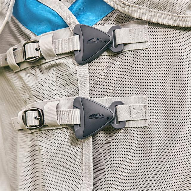 Fly Rug WeatherBeeta ComFiTec Dual Shield With Neck Blue-Grey