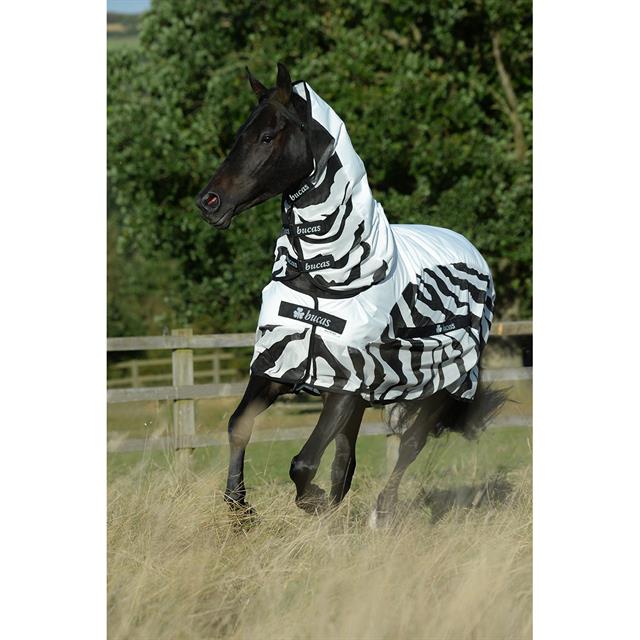Fly Sheet Bucas Buzz-Off Rain Zebra With Neck Zebra