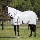 Fly Sheet WeatherBeeta ComFiTec Essential Mesh II Combo Neck White-Dark Purple