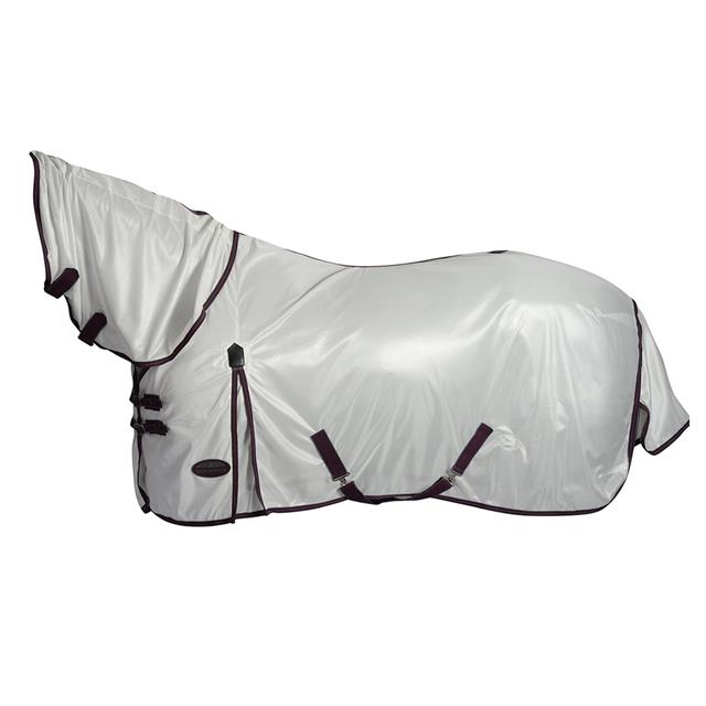 Fly Sheet WeatherBeeta ComFiTec Essential Mesh II Combo Neck White-Dark Purple