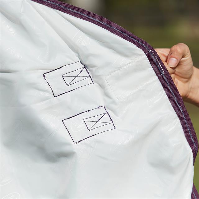 Fly Sheet WeatherBeeta ComFiTec Essential Mesh II Combo Neck White-Dark Purple