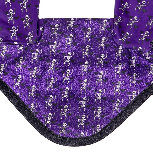 Fly Veil QHP Halloween Skeleton Purple