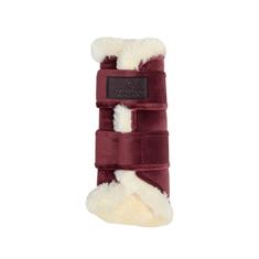 Gamaschen Samt Kontrast Kentucky Dark Red