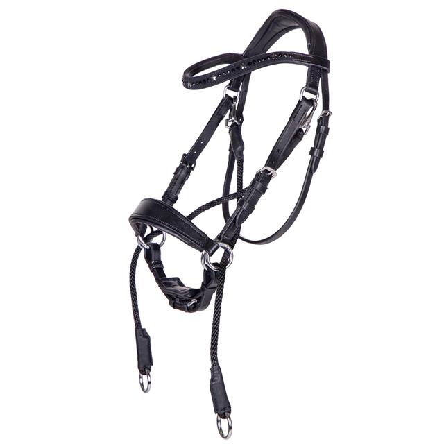 Gebisslose Trense Thunderbolt QHP Black