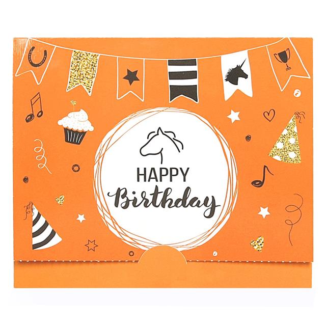 Gift Card Sleeve Congrats Orange