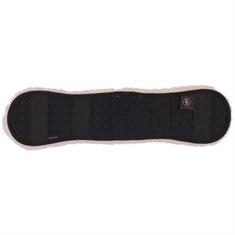 Girth Cover BR Fur Dressage Black-beige