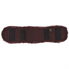 Girth Cover BR Fur Dressage Brown