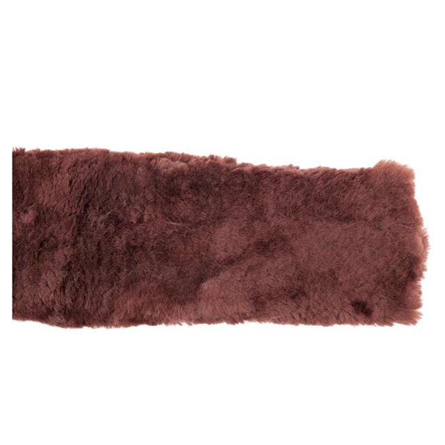 Girth Cover BR Fur Dressage Brown
