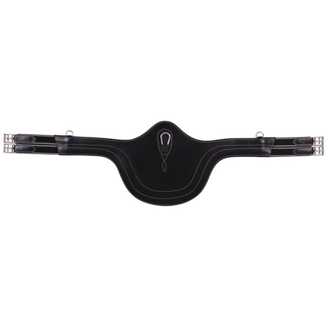 GIRTH WITH BELLY FLAP Q Black