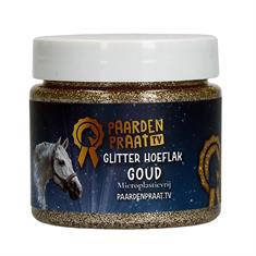 Glitter Hoof Polish Paardenpraattv Gold