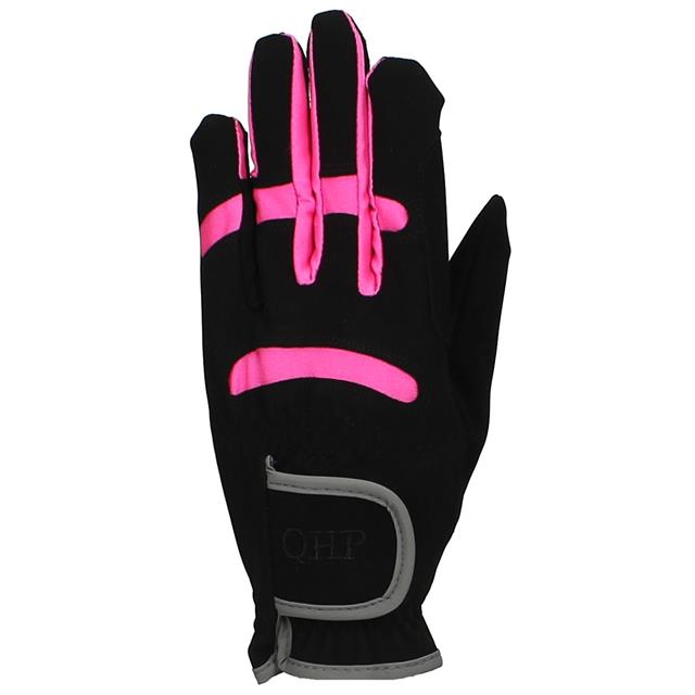 Gloves QHP Multi Black-Pink