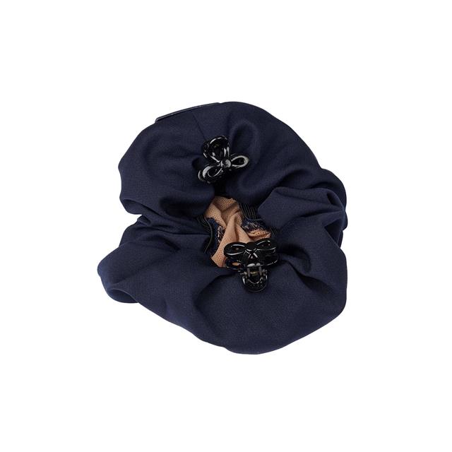 Hair Tie LeMieux with Crystal Hair Net Dark Blue-Beige