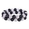 Hair Tie QHP Gloss White-Black