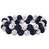 Hair Tie QHP Gloss White-Dark Blue