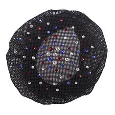 Hairnet QHP Rhinestone Black-Blue