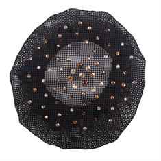 Hairnet QHP Rhinestone Black-Brown