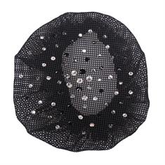 Hairnet QHP Rhinestone Black-Silver