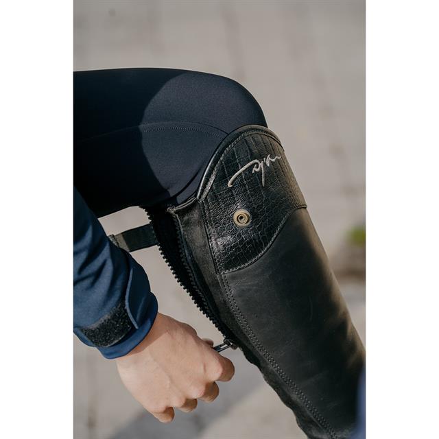 Half Chaps Dy'on Exel Croco Standard Black