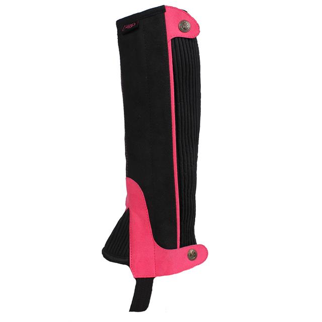 Half Chaps Q-Essentials Suede Kids Black-Pink