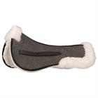 Half Pad Harry's Horse Riser Pad Faux Fur Black-beige