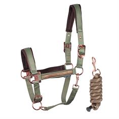 Halter And Lead Harry's Horse Dividal Dark Green