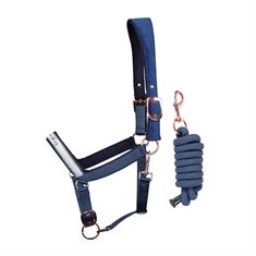 Halter and Lead Rope Harry's Horse Rabat Blue