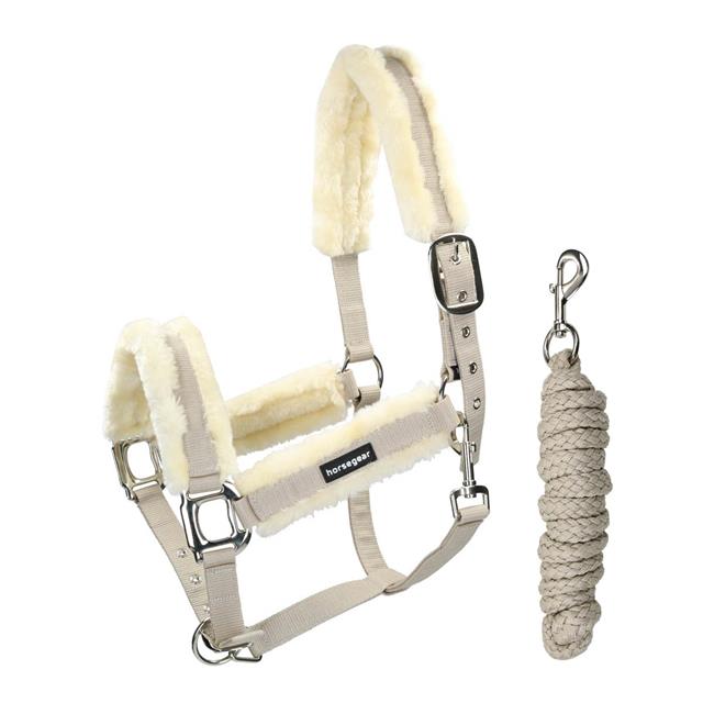 Halter and Lead Rope HORSEGEAR HGFarnham Beige