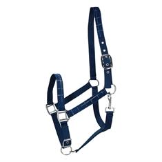 Halter and Lead Rope Horsegear HGVelvet Dot Dark Blue