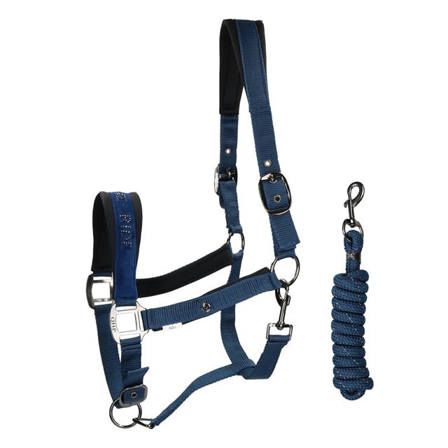 Halter And Lead Rope QHP Astana Dark Blue