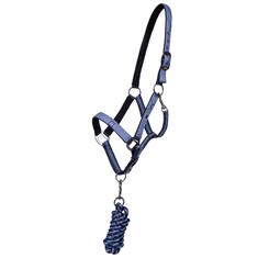 Halter And Lead Rope QHP Turnout Blue