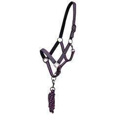 Halter And Lead Rope QHP Turnout Grey