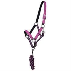 Halter And Lead Rope QHP Turnout Pink