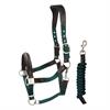 Halter and Lead Rope SKØL SKAslög Dark Green-Brown