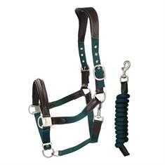 Halter and Lead Rope SKØL SKAslög Dark Green-Brown