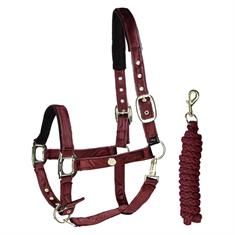 Halter and Lead SKØL Velvet Dark Red