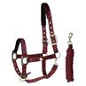 Halter and Lead SKØL Velvet Dark Red