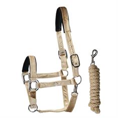 Halter and Lead SKØL Velvet Gold