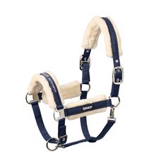 Halter Eskadron Double Pin Buckle FauxFur Dark Blue